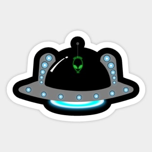 flying saucer Sticker